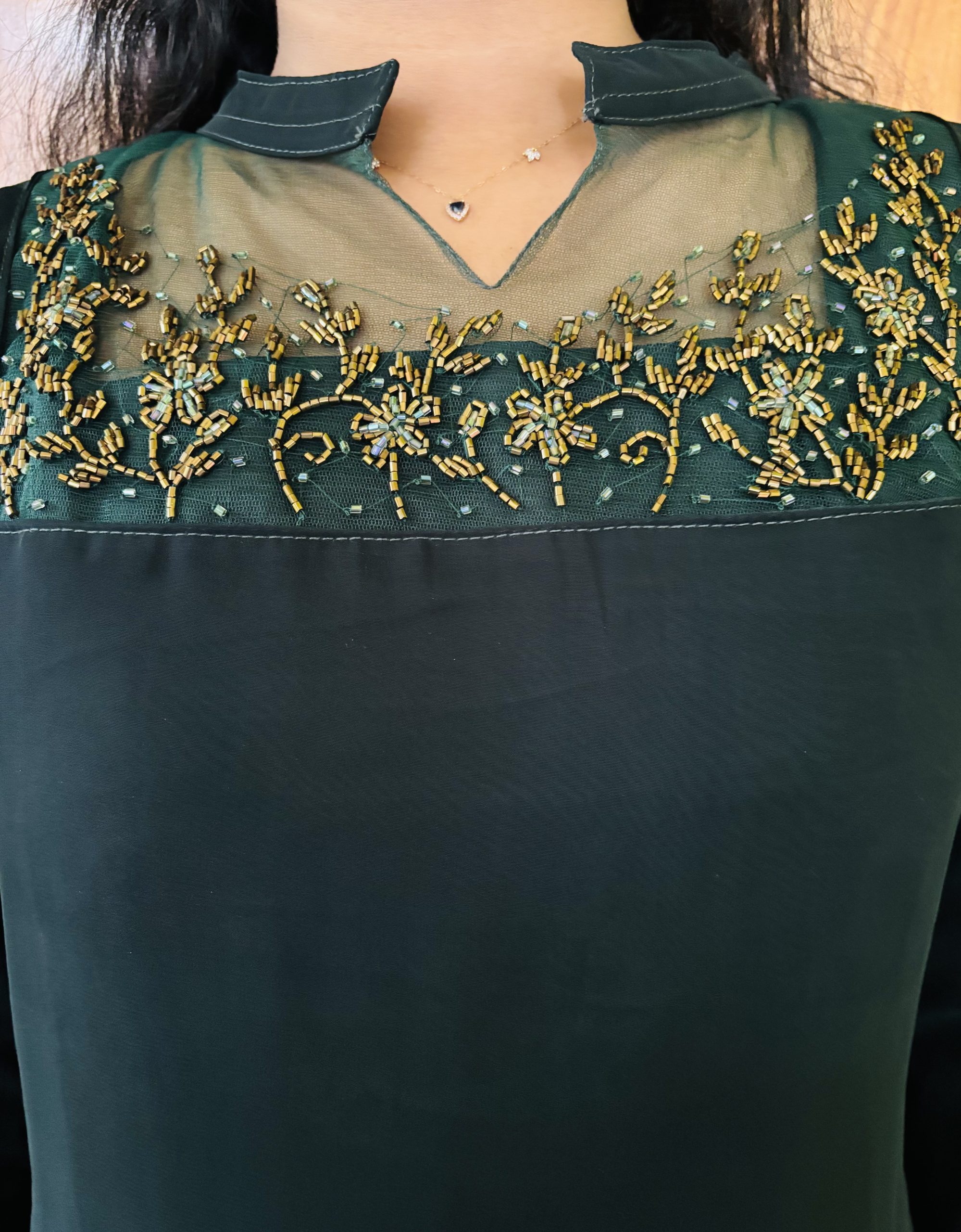 Emerald Bloom Kurti