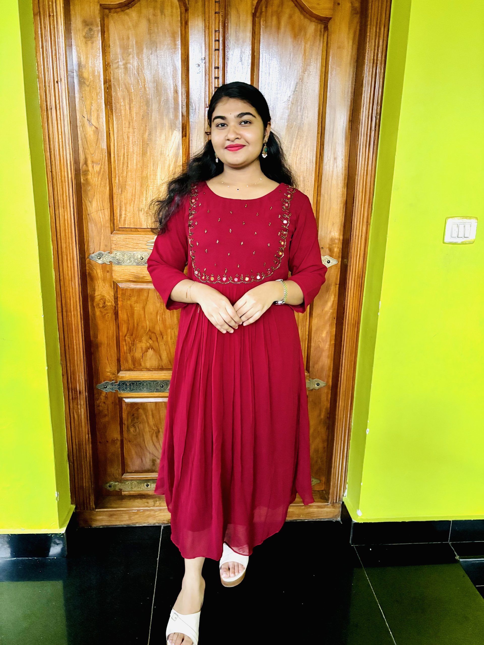 Crimson Garnet Kurti